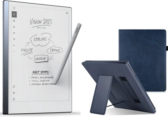 reMarkable ® 2 met Marker en Luxe Blauwe Hoes - the Paper Tablet van Merkloos