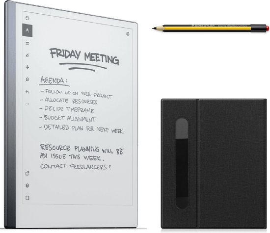 reMarkable® 2 met Staedtler stylus pen en Antraciet Hoes - digitaal notitieblok van Merkloos