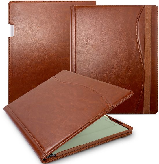 Remarkable Paper Pro hoes - Geschikt voor Remarkable Paper Pro 11.8" (2024) - Premium Leren Drievoudige Standaardhoes - Automatische slaap-/waakfunctie - Hoogwaardige waterdichte PU leer case - (Niet voor Remarkable 2)- Bruin van Flapover