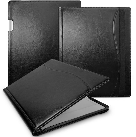 Remarkable Paper Pro hoes - Geschikt voor Remarkable Paper Pro 11.8" (2024) - Premium Leren Drievoudige Standaardhoes - Automatische slaap-/waakfunctie - Hoogwaardige waterdichte PU leer - (Niet voor Remarkable 2) -Zwart van Merkloos