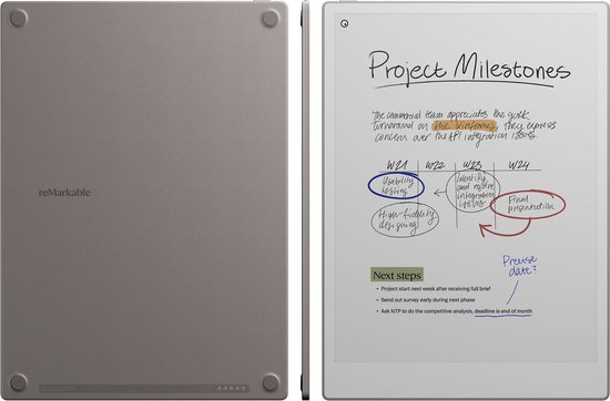 reMarkable Paper Pro + Marker Plus (zonder beschermhoes) van Merkloos