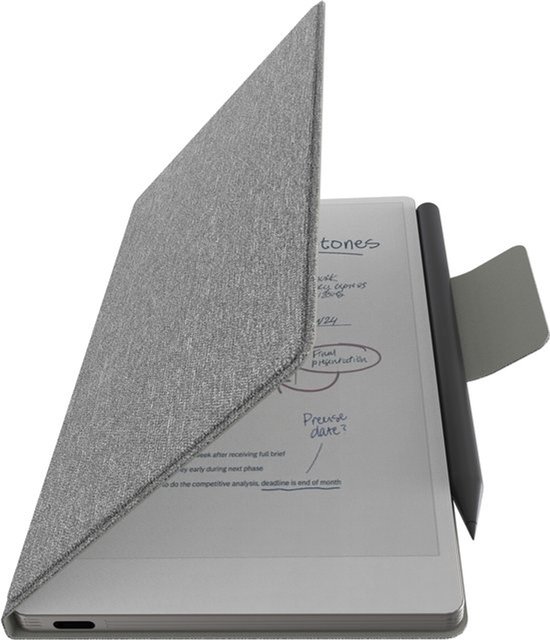 reMarkable Paper Pro Move met Marker Plus en Grijze Hoes - digitaal notitieblok