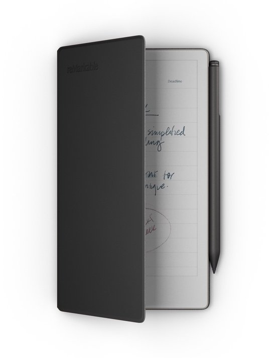 reMarkable Paper Pro Move met Marker Plus en zwarte leren Book Folio - 7,3 inch digitaal notitieblok