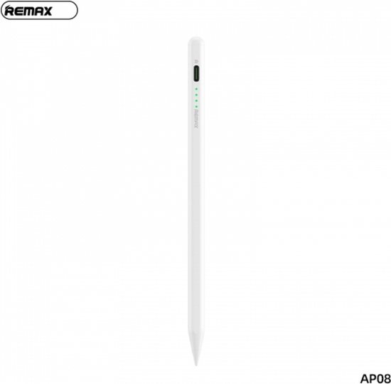 Remax Stylus Pen - Universeel - Wit - Hoge precisie - Lange levensduur batterij van Merkloos