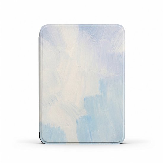Ryoudavell - Luxe Kobo Hoesje 7 Inch - Elegant E-reader Beschermhoes met Origineel Mooi Design - Premium Lederen Case met Handgreep voor Comfortabel Eén Hand Vasthouden - Slim Slanke Anti-slip Cover met Automatische Slaapstand - Wit