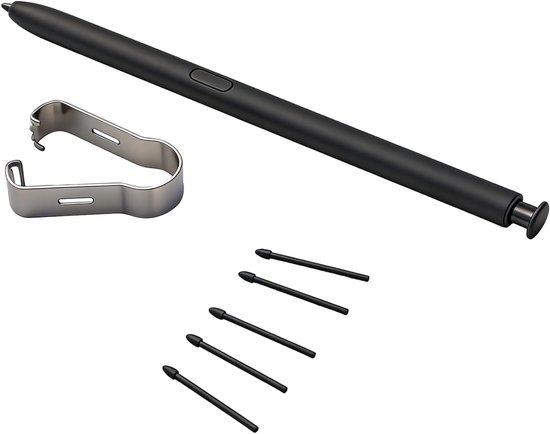 S23 Ultra vervangende pen, compatibel met S Pen, capacitieve precisiepen met 5 reservepunten, hoge gevoeligheid, voor Samsung Galaxy S23 Ultra 5G (zwart)