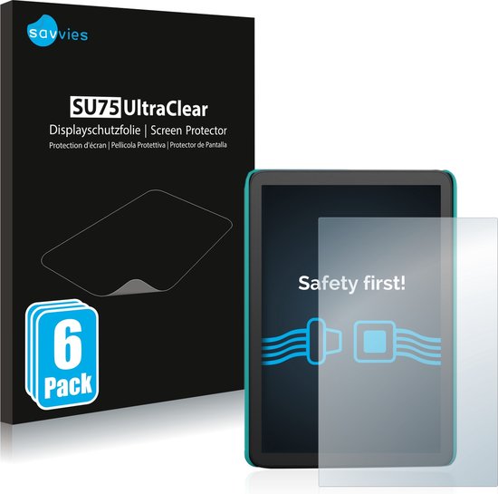 Savvies - Screenprotector voor Amazon Kindle Kids (2022) - Folie Beschermfolie transparant (6 Stuks) van Savvies