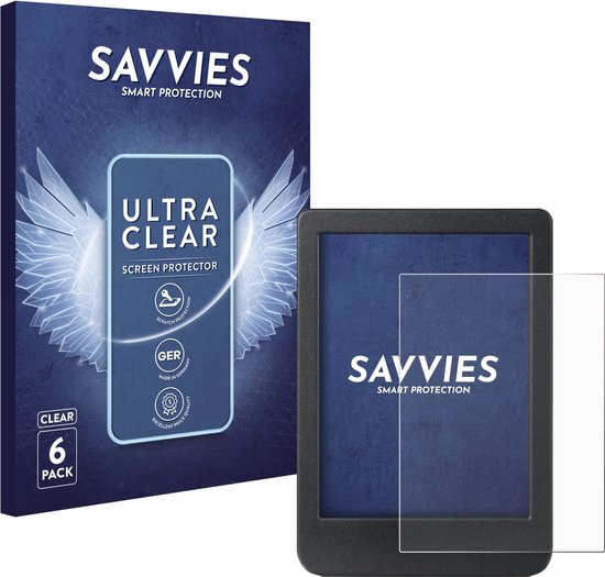 Savvies - Screenprotector voor Kobo Clara BW - Folie Beschermfolie transparant (6 Stuks) van Savvies