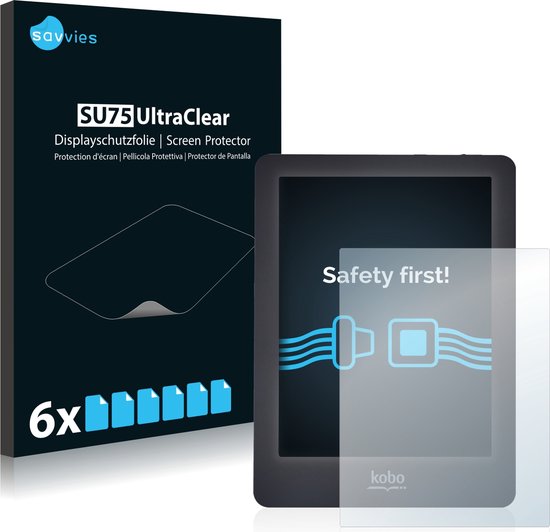 Savvies - Screenprotector voor Kobo Glo - Folie Beschermfolie transparant (6 Stuks) van Merkloos
