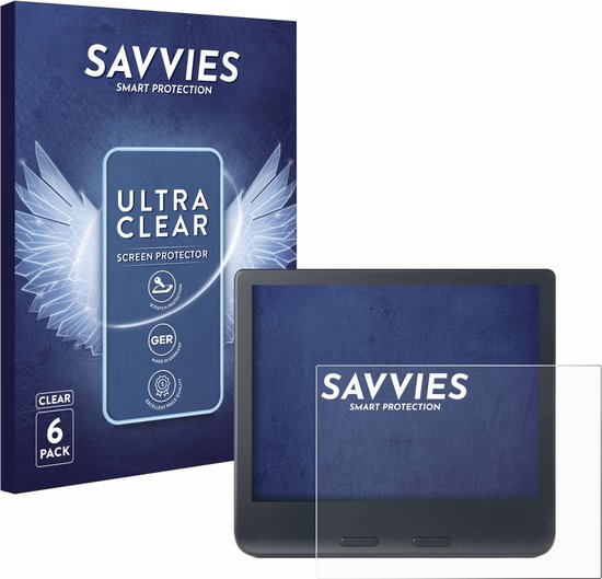 Savvies - Screenprotector voor Kobo Libra Colour 2024 - Folie Beschermfolie transparant (6 Stuks) van Savvies
