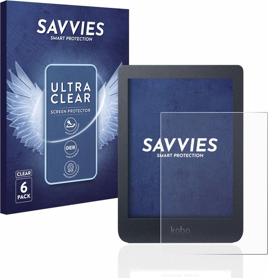 Savvies - Screenprotector voor Kobo Nia - Folie Beschermfolie transparant (6 Stuks) van Savvies