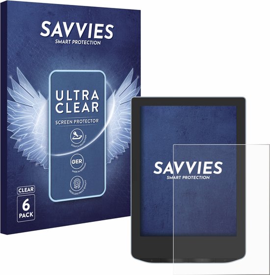 Savvies - Screenprotector voor PocketBook Verse - Folie Beschermfolie transparant (6 Stuks) van Merkloos