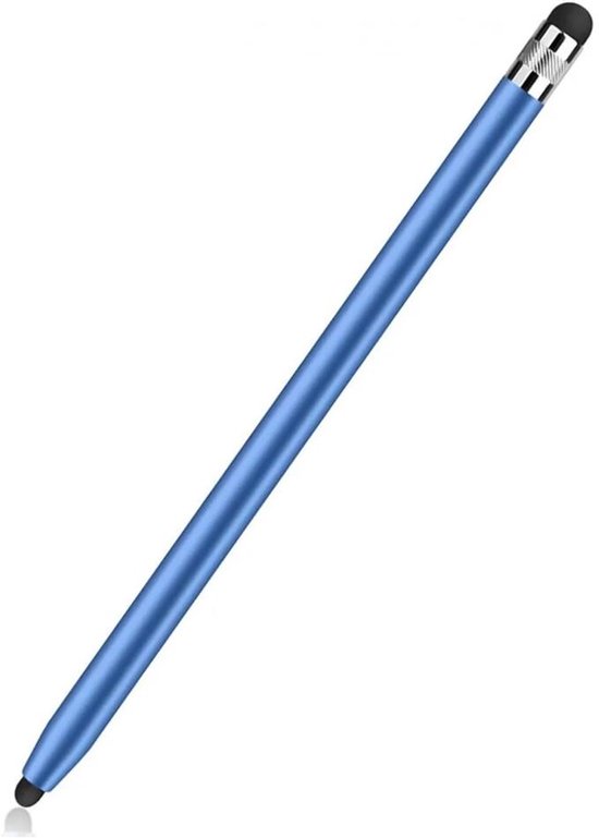 SBG Universele Stylus Pen - Geschikt voor Telefoon Tablet en iPad - Twee zachte punten - Blauw van Merkloos