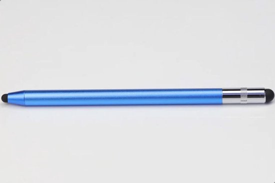 SBG Universele Stylus Pen Geschikt voor Telefoon Tablet en iPad - Twee zachte punten - Eén precisie punt - Blauw van SBG