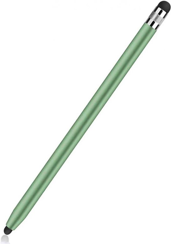 SBG Universele Stylus Pen - Geschikt voor Telefoon Tablet en iPad - Twee zachte punten - Groen van Merkloos