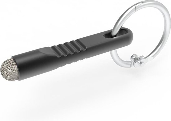 SBG Universele Stylus Pen Sleutelhanger - Geschikt Voor Alle Apparaten / Touchscreens - Zwart van SBG