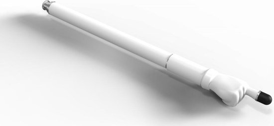 SBG Universele Stylus Pen Wijzende Vinger - Geschikt voor Telefoon Tablet en iPad - Zachte punt - Wit van Merkloos