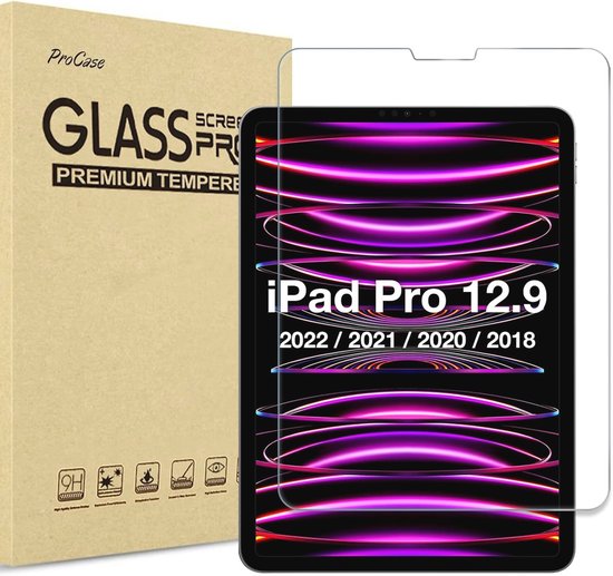 Schermbeschermer voor iPad Pro 12.9 inch (2018-2021) - Tempered Glass Beschermfolie van Merkloos