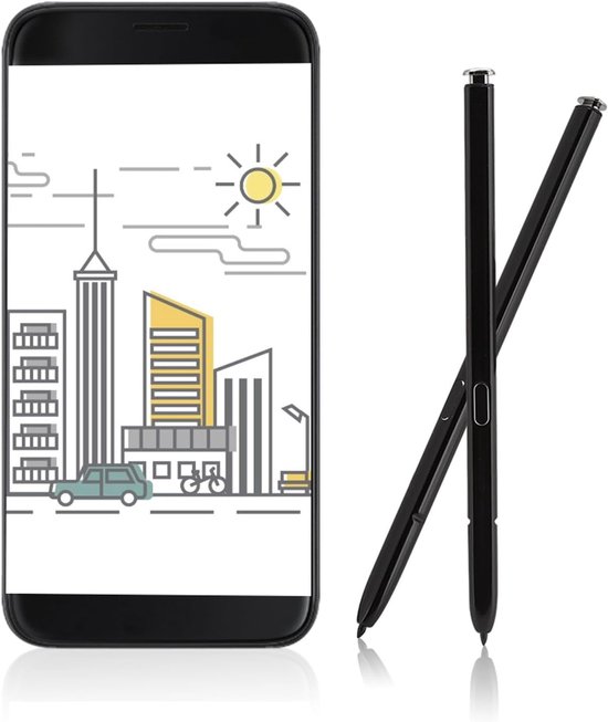 Schrijfpen ingebouwde elektromagnetische pasvorm voor Note 10 zwart wit (zwart) stylet note 10 note 10 plus s pen original Stylus Kalemler