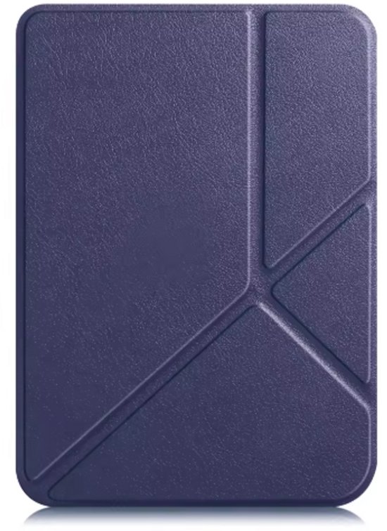 Scoby Hoesje Geschikt voor Kobo Clara Colour - Luxe Bescherm Case - Trifold - Book Cover - Tablet Cover - Donkerblauw van Merkloos