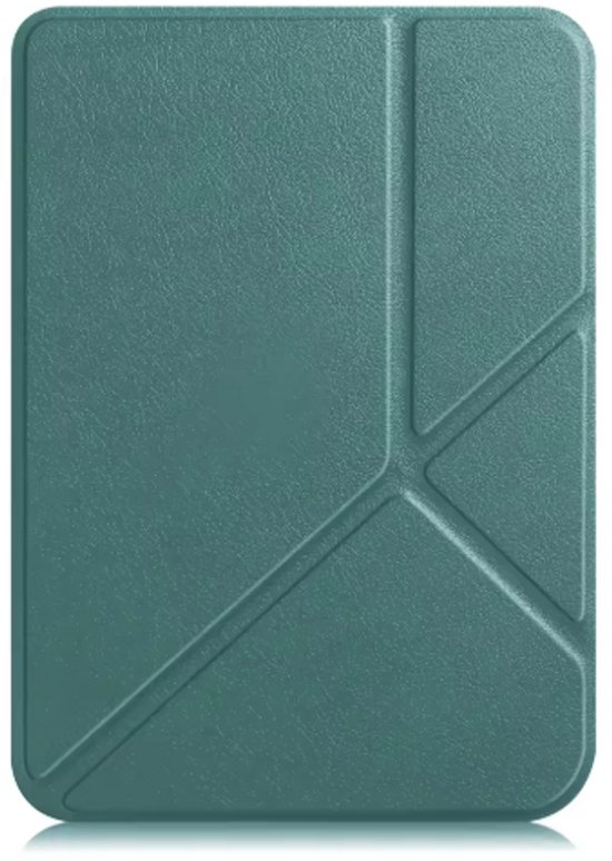 Scoby Hoesje Geschikt voor Kobo Clara Colour - Luxe Bescherm Case - Trifold - Book Cover - Tablet Cover - Donkergroen van Merkloos
