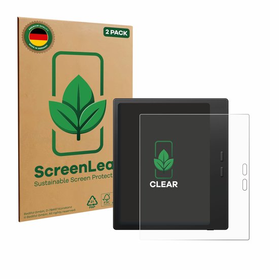 ScreenLeaf - Screenprotector voor Boox Go Color 7 Gen II - Duurzame schermbescherming Folie Beschermfolie transparant (2 Stuks) van Merkloos
