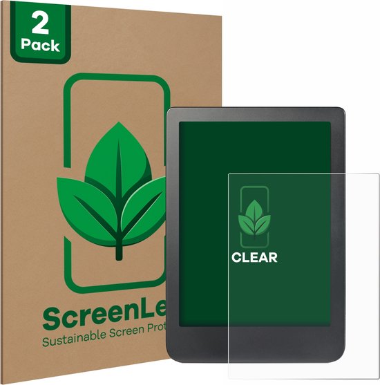 ScreenLeaf - Screenprotector voor Kobo Clara HD (6") / BW / Colour - Duurzame schermbescherming Folie Beschermfolie transparant (2 Stuks) van $