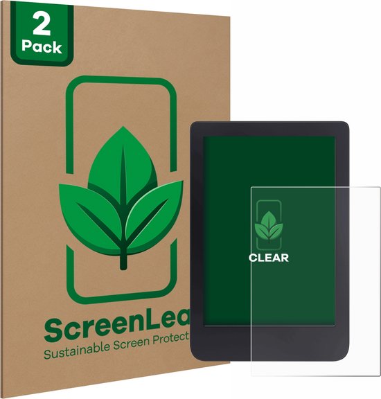 ScreenLeaf - Screenprotector voor Tolino Shine 3 - Duurzame schermbescherming Folie Beschermfolie transparant (2 Stuks) van $
