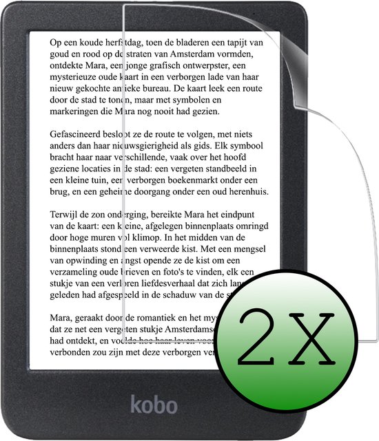 Screenprotector Folie Geschikt voor Kobo Clara 2E Screenprotector Bescherm Folie - Screenprotector Folie Geschikt voor Kobo Clara 2E Screen Protector Screen Cover - 2 Stuks van Onafhankelijk®