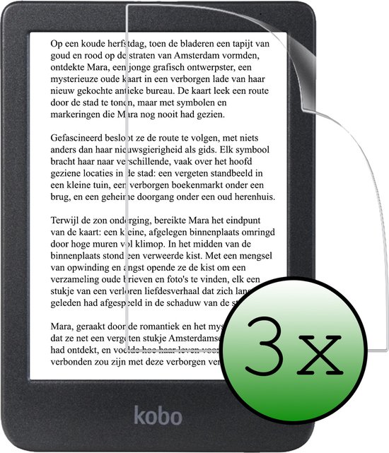 Screenprotector Folie Geschikt voor Kobo Clara 2E Screenprotector Bescherm Folie - Screenprotector Folie Geschikt voor Kobo Clara 2E Screen Protector Screen Cover - 3 Stuks van Merkloos