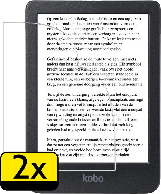Screenprotector - Folie Geschikt voor - Kobo Clara 2E - Screenprotector Bescherm Folie - Screenprotector Folie Geschikt voor Kobo Clara 2E Screenprotector - 2 Stuks van Mobiparts