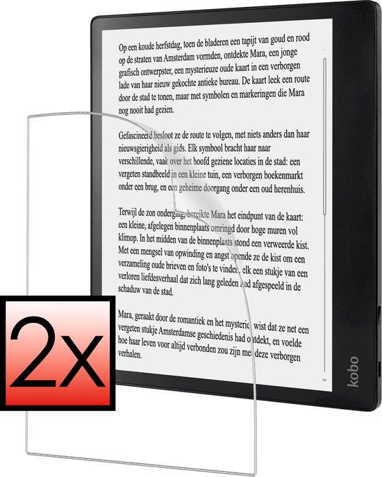 Screenprotector Folie Geschikt voor Kobo Elipsa 2E Screenprotector Bescherm Folie - Screenprotector Folie Geschikt voor Kobo Elipsa 2E Screenprotector Telefoon Folie - 2 PACK van $