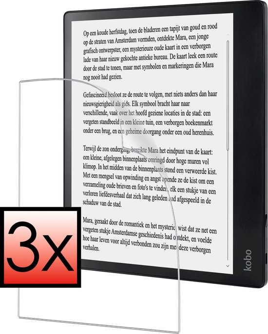 Screenprotector Folie Geschikt voor Kobo Elipsa 2E Screenprotector Bescherm Folie - Screenprotector Folie Geschikt voor Kobo Elipsa 2E Screenprotector Telefoon Folie - 3 PACK van $