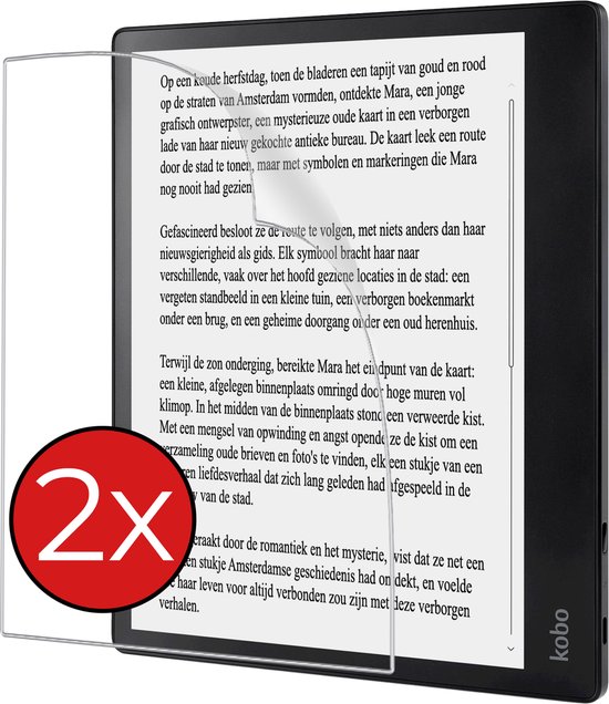 Screenprotector Folie Geschikt voor Kobo Elipsa 2E Screenprotector Beschermfolie - Screenprotector Folie Geschikt voor Kobo Elipsa 2E Screen Protector Folie - 2 PACK van $