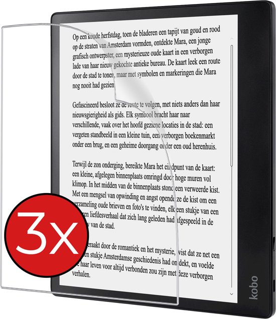 Screenprotector Folie Geschikt voor Kobo Elipsa 2E Screenprotector Beschermfolie - Screenprotector Folie Geschikt voor Kobo Elipsa 2E Screen Protector Folie - 3 PACK van $
