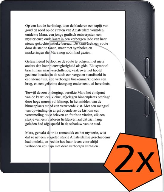 Screenprotector - Folie Geschikt voor Kobo Libra 2 Screenprotector Bescherm Folie Screen Protector Folie Telefoon - 2 PACK van Merkloos