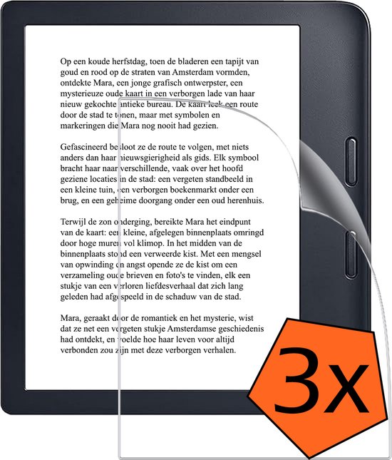 Screenprotector - Folie Geschikt voor Kobo Libra 2 Screenprotector Bescherm Folie Screen Protector Folie Telefoon - 3 PACK van Merkloos
