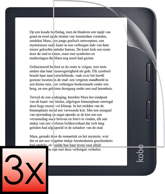 Screenprotector Folie Geschikt voor Kobo Libra 2 Screenprotector Bescherm Folie - Screenprotector Folie Geschikt voor Kobo Libra 2 Screenprotector Telefoon Folie - 3 PACK van GUC.
