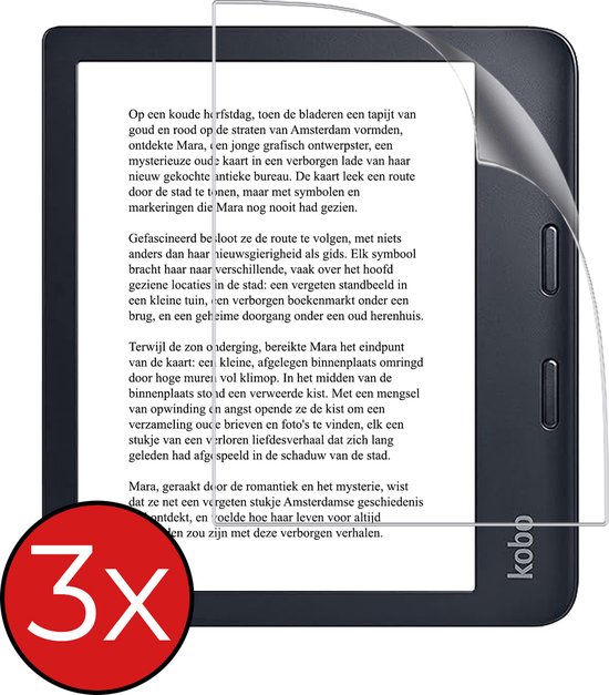 Screenprotector Folie Geschikt voor Kobo Libra 2 Screenprotector Beschermfolie - Screenprotector Folie Geschikt voor Kobo Libra 2 Screen Protector Folie - 3 PACK van Xccess