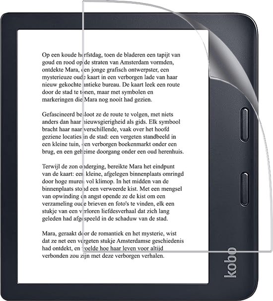 Screenprotector Folie Geschikt voor Kobo Libra 2 Screenprotector Beschermfolie - Screenprotector Folie Geschikt voor Kobo Libra 2 Screen Protector Folie van iMoshion