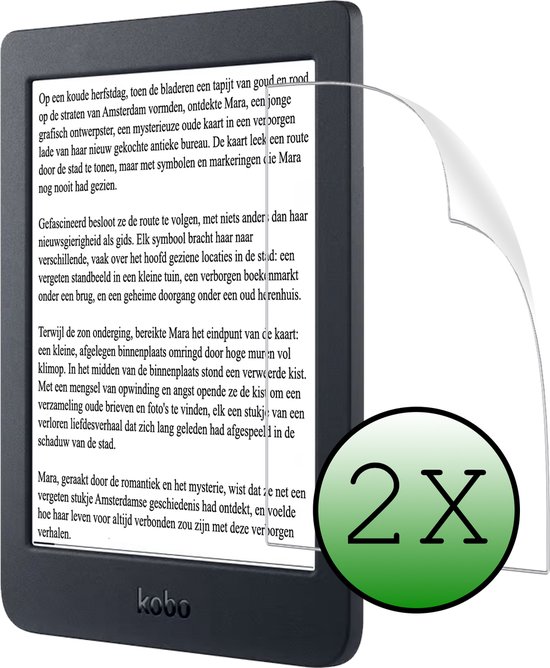 Screenprotector Folie Geschikt voor Kobo Nia Screenprotector Bescherm Folie - Screenprotector Folie Geschikt voor Kobo Nia Screen Protector Screen Cover - 2 Stuks van $