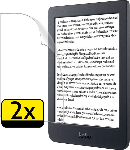 Screenprotector - Folie Geschikt voor - Kobo Nia - Screenprotector Bescherm Folie - Screenprotector Folie Geschikt voor Kobo Nia Screenprotector - 2 Stuks van $