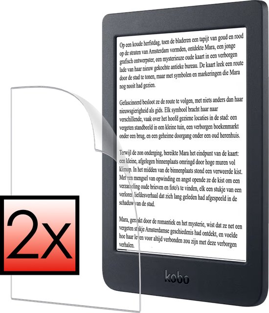 Screenprotector Folie Geschikt voor Kobo Nia Screenprotector Bescherm Folie - Screenprotector Folie Geschikt voor Kobo Nia Screenprotector Telefoon Folie - 2 PACK van $