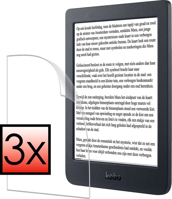 Screenprotector Folie Geschikt voor Kobo Nia Screenprotector Bescherm Folie - Screenprotector Folie Geschikt voor Kobo Nia Screenprotector Telefoon Folie - 3 PACK van $