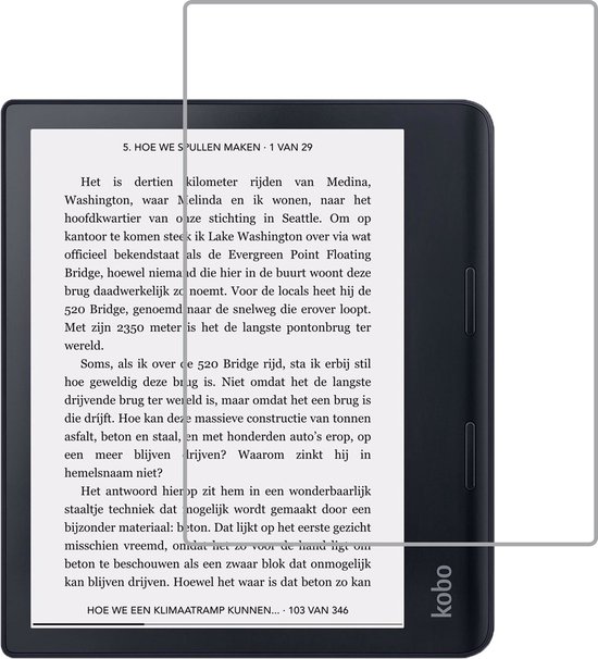 Screenprotector - Folie Geschikt voor - Kobo Sage - Screenprotector Bescherm Folie - Screenprotector Folie Geschikt voor Kobo Sage Screenprotector van MMOBIEL