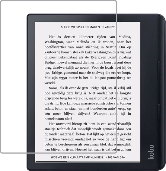 Screenprotector Folie Geschikt voor Kobo Sage Screenprotector Beschermfolie - Screenprotector Folie Geschikt voor Kobo Sage Screen Protector Folie van 4Smarts