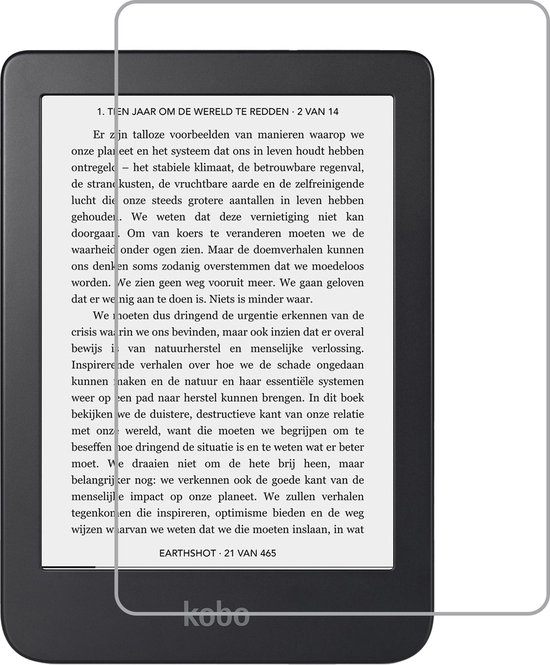 Screenprotector - Geschikt voor - Kobo Clara 2E - Screenprotector Bescherm Glas Gehard Screen Protector van EasyBeauty