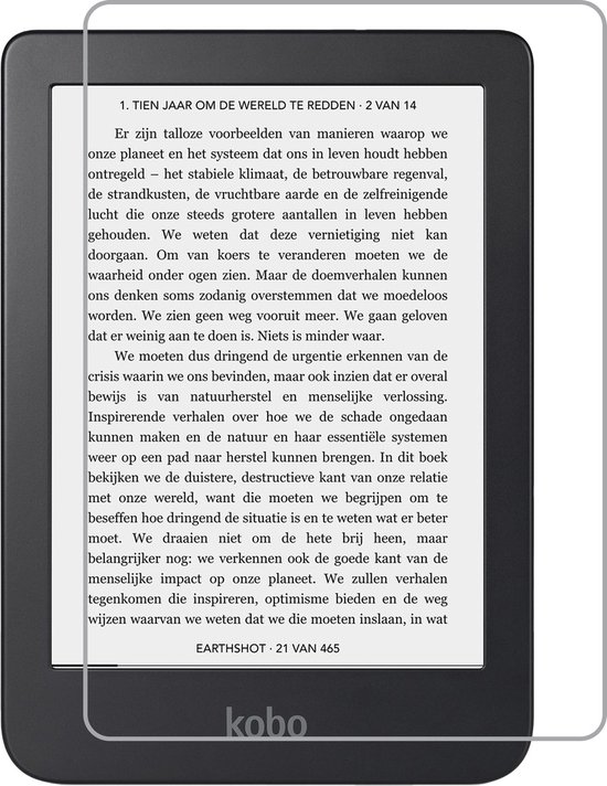Screenprotector Geschikt voor Kobo Clara 2E Screenprotector Tempered Glass - Screenprotector Geschikt voor Kobo Clara 2E Screen Protector van ScreenArmor