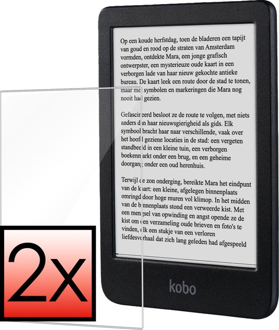 Screenprotector Geschikt voor Kobo Clara BW Screenprotector Bescherm Glas Tempered Glass Screen Protector - 2 PACK van Brandoners