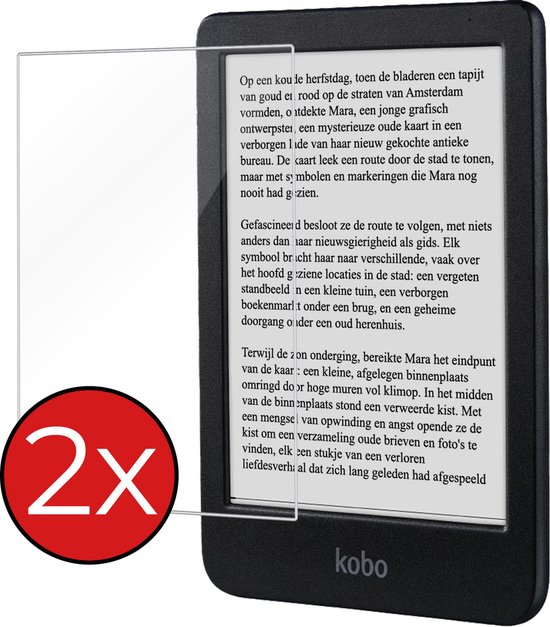 Screenprotector Geschikt voor Kobo Clara BW Screenprotector Gehard Glas Tempered Glass - Screenprotector Geschikt voor Kobo Clara BW Screenprotector - 2 PACK van Mobiparts